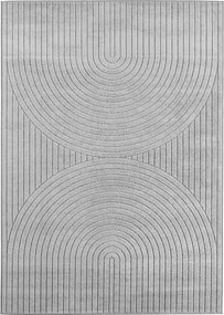 Ayyildiz, Kusový koberec Nova 1201 silver - na von aj na doma, 200x290, šedá, chodba / predsieň