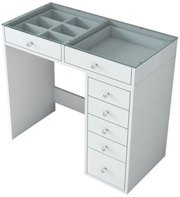 Toaletný stolík Aurora White