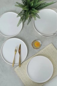 Biele keramické taniere v súprave 6 ks ø 27 cm – Hermia