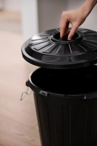 Rotho Odpadkový kôš s vekom a kovovými zámkami MINI POPOLNICA 25l