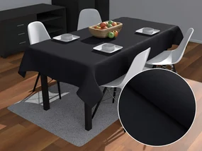 Biante Dekoračný obdĺžnikový obrus BKS-410 Čierny 140x220 cm