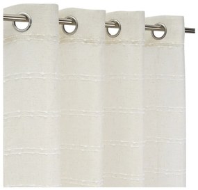 Bielo-béžový záves s prímesou ľanu 140x260 cm Nodes – Casa Selección