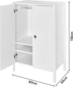 Livarno®  Detský šatník, 118 x 80 x 50 cm  (850000520)