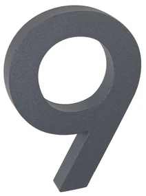 Domové číslo "9", RN.100LV, štruktúrované, antracit