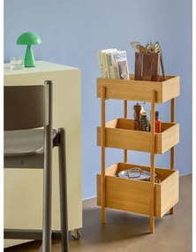 Konzolový stolík z dubového dreva v prírodnej farbe 34x43 cm Stack – Hübsch