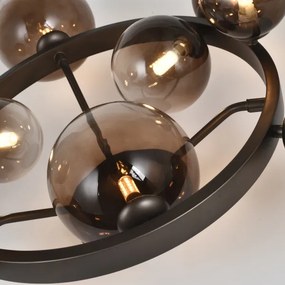 Brilagi - LED prisadený luster MILLA 10xG9/3W/230V hnedá/dymová hnedá