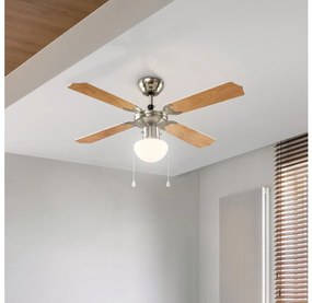 Eglo 56035 - LED stropný ventilátor 1xE27/4,9W/230V priemer 106,6 cm