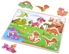 ZA3595 DR Drevené puzzle Dinománia