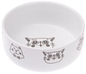 Biela keramická miska pre mačku Dakls, 300 ml