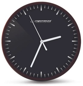 Nástenné hodiny ESPA BUD010K, čierne 20cm