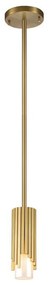 Elstead MARVELE-MP-AB-OPAL - Stropný luster na tyči MARVELE 1xE14/40W/230V zlatý