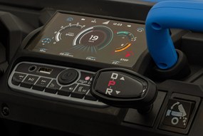 Ramiz Detské autíčko Pick-Up Speed 900 Modrá + pohon 4x4 + pohyblivá lyžica + nosič batožiny + diaľkové ovládanie + lopata + LED audio