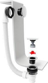 Polysan - Vaňová odtoková a prepadová súprava, Click-Clack, dĺžka 120 cm, zlatá, 71858.90