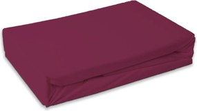 Froté plachta do detskej postieľky PREMIUM 60x120 cm vínové