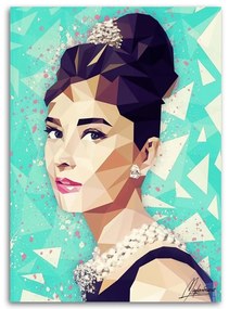 Gario Obraz na plátne Audrey Hepburn s drdolom - Cantu Rozmery: 60 x 90 cm