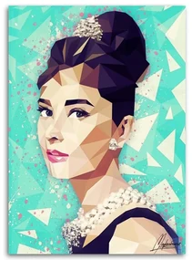 Gario Obraz na plátne Audrey Hepburn s drdolom - Cantu Rozmery: 70 x 100 cm