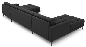 Tmavosivá rohová pohovka do "U" Bali – Cosmopolitan Design