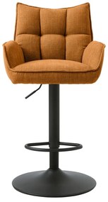 Oranžové barové stoličky s nastaviteľnou výškou v súprave 2 ks Marilla – Unique Furniture