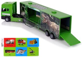 Lean Toys Veľké nákladné auto na prepravu dinosaurov