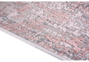 Ružovo-sivé bavlnené nášľapy na schody v súprave 16 ks 25x65 cm Milano Pembe – Vitaus