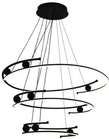 LED Stmievateľný luster na lanku LED/170W/230V 3000-6500K + diaľkové ovládanie