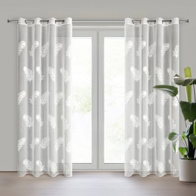 ZÁCLONA NA KRÚŽKOCH LIRENA 140X250 CM VZOROVANÁ