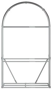 Držiak na polená hnedý 120x45x210 cm pozinkovaná oceľ