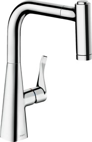 Hansgrohe Metris, drezová batéria s výsuvnou spŕškou, chrómová, HAN-14834000