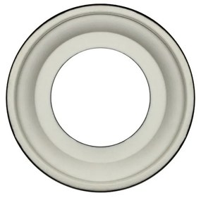 Elhard Veľký okrúhly keramický rámček jednoduchý, čierny KV3001B