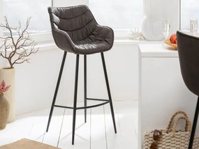 Dutch Comfort barová stolička sivá