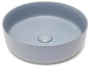 Umývadlo na dosku SAT Infinitio 39x39 cm tmavě modrá mat bez otvoru pre batériu, bez prepadu SATINF3939DBLM