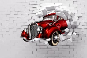 Obraz - Červené auto (90x60 cm)
