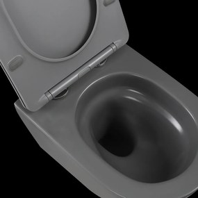 Invena Tavro, závesná misa 490x360x350 mm + WC sedadlo, QFS, šedá, INV-CE-71-007-Y