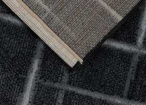 Koberce Breno Kusový koberec COSTA 3521 Black, čierna, viacfarebná,240 x 340 cm
