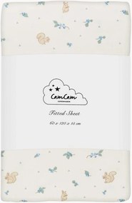 Elastická plachta z organickej bavlny Blueberries