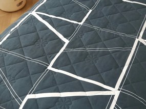 Letná prikrývka GRIDON 140x200 cm, čierna