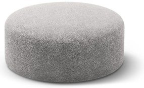 Svetlosivý taburet z textílie buklé Dia – Micadoni