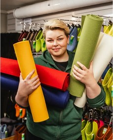 Klobúk do sauny z ovčej vlny Lahtiset, limetkovo zelený