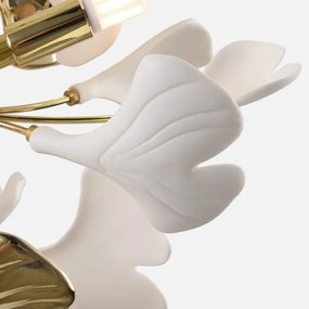 Zuma Line MX2858-6-EGN - Prisadený luster LEAF 6xG9/42W/230V zlatý