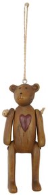 Dekorácia Medvedík so srdcom - 4 * 3 * 10 cm