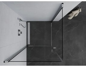Mexen Pretoria DUO sprchovací kút 100x100cm, 6mm sklo, chrómový profil-číre sklo, 852-100-100-02-00