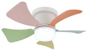 Globo 03609B - LED stmievateľný stropný ventilátor HINES 10W/230V 3000-6500K + diaľkové ovládanie
