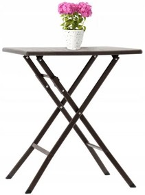 Skladací cateringový stôl PEGGY 61,5 cm hnedý