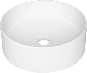 Deante Umývadlo na dosku Silia ø36 cm - CQS AU4S, granit, alabaster