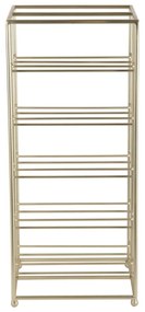 Kovový regál na víno v zlatej farbe počet fliaš 10 25x57x22,5 cm Dual Floor – PT LIVING