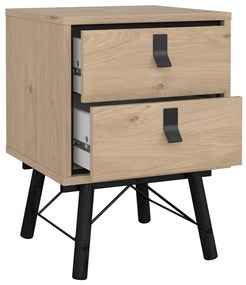 Nočný stolík v dekore duba v prírodnej farbe Ry – Tvilum
