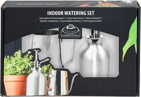 Kanva na polievanie, sada 2ks, 0,5 l+0,3 l, strieborná