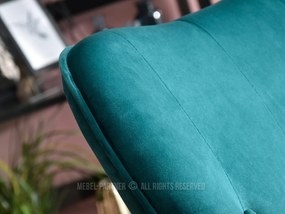 Kreslo Truni (tyrkysová + čierna). Vlastná spoľahlivá doprava až k Vám domov. 1110427