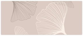 Obraz - Béžové listy N⁰6 (120x50 cm)
