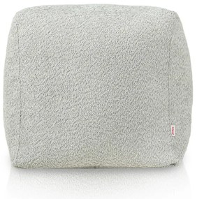 Taburetka svetlo sivá bouclé